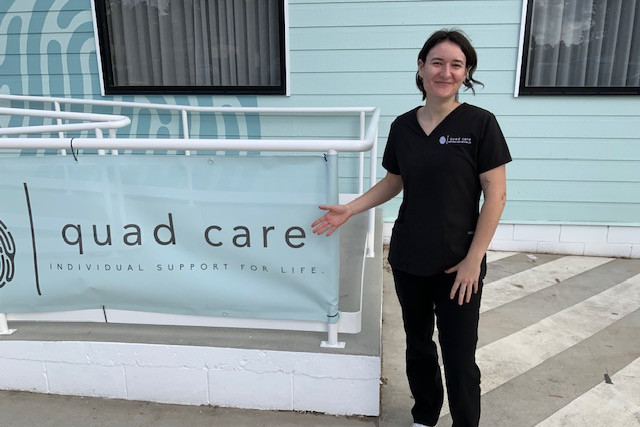Quad Care’s project coordinator Lilly Hay is looking forward to the opening of Quad Care’s first Community Hub this Saturday.