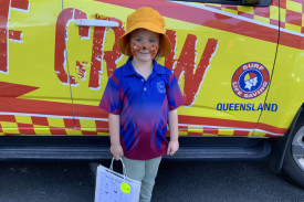 Mavis was one of many children to have their face painted at Under 8s day at Kilcoy State School.