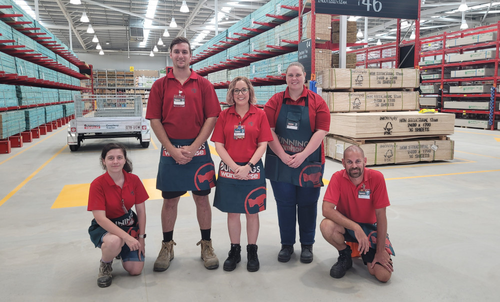 The new Bunnings complex at Big Fish Junction Caboolture has over 132 team members who are skilled experts in timber, tools, paint, kitchens, gardening and outdoor living.