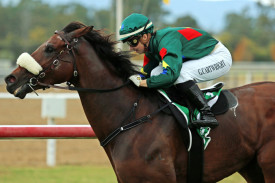Georgina Cartwright rode the winning horse in the first race at Kilcoy last Sunday. Photo credit: Ross Stevenson.