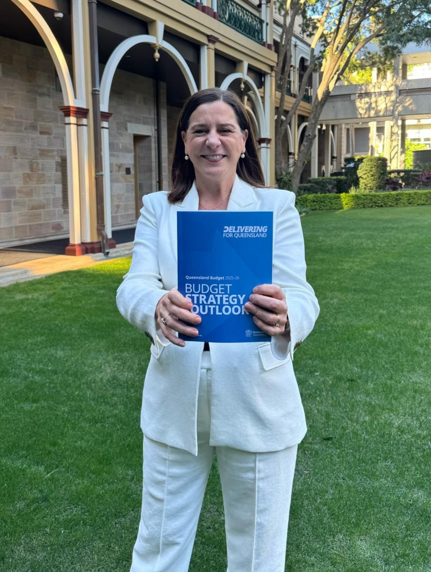 Member for Nanango, Deb Frecklington, outside Parliament.