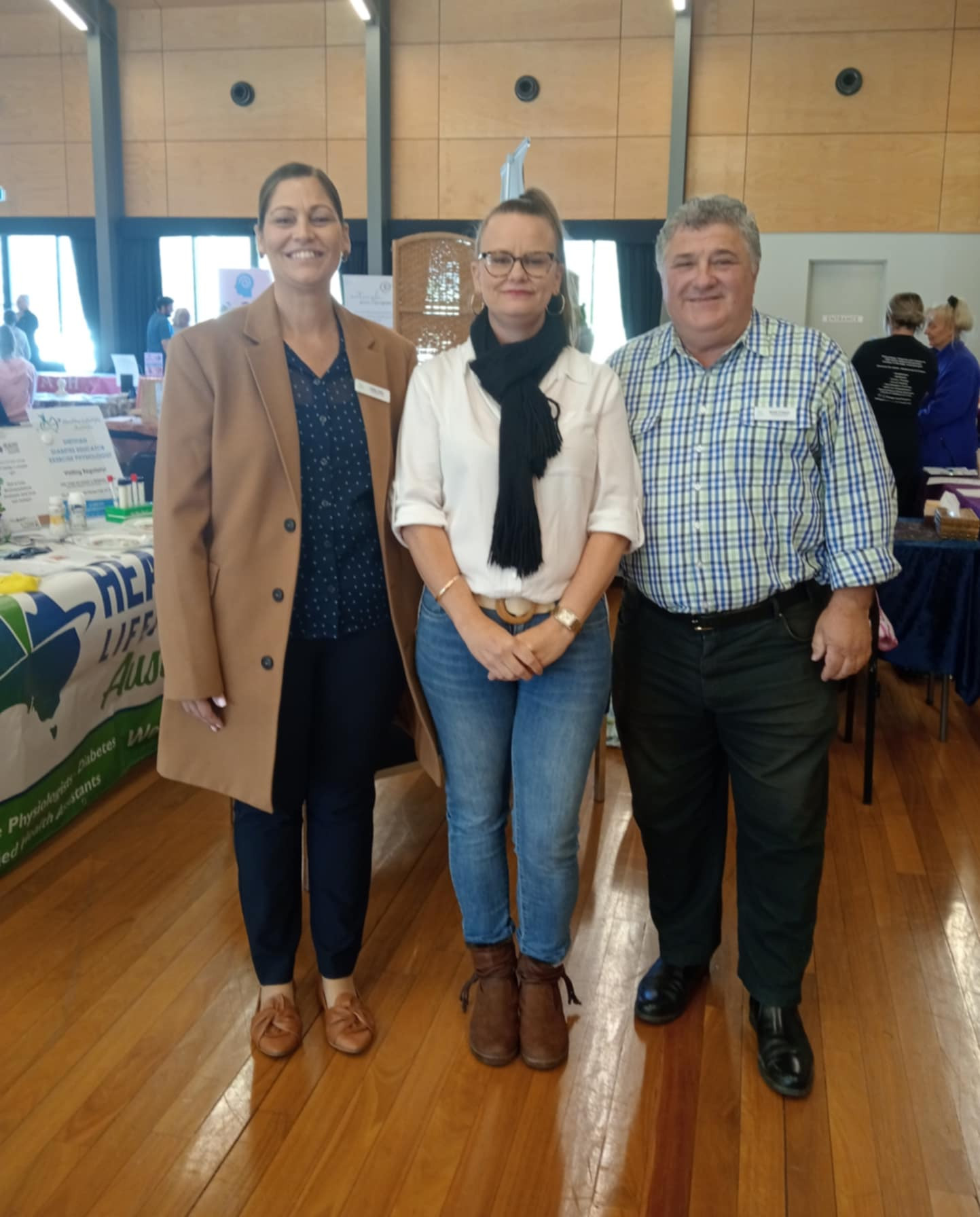 Cr Sally Jess, Emily Allen. (Organiser and Cr Brett Freese