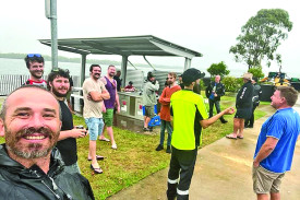 Every Friday, the Dad’s Community meet at Dohles Rocks, Griffin for a BBQ, beer and catchup.