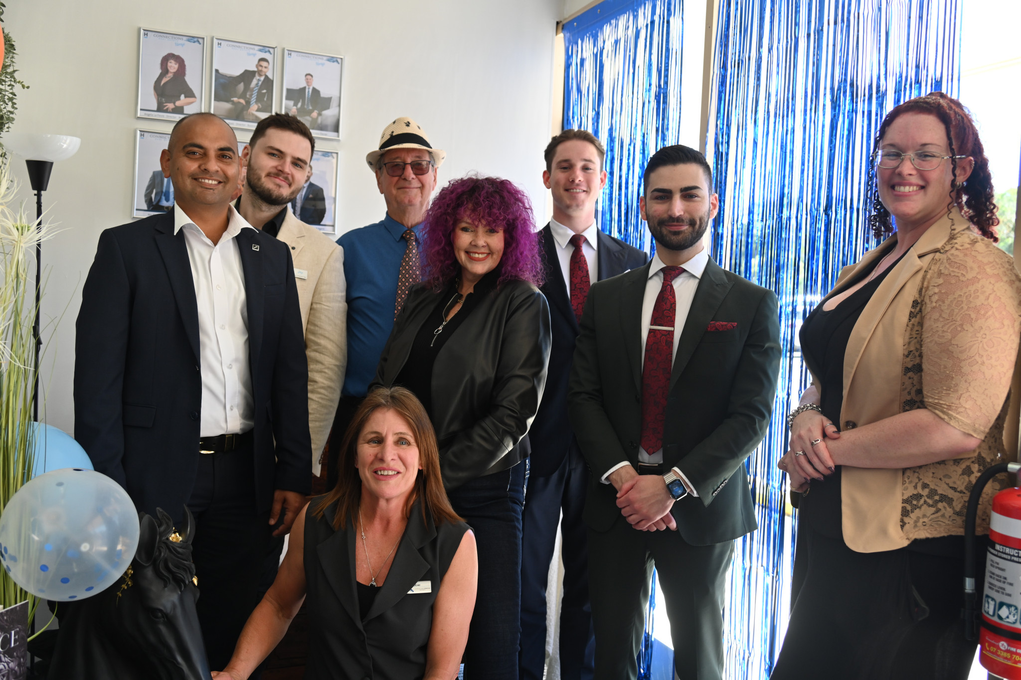 The Harcourts Connections Ningi team: Itin, Jay, Debbie, Bert, Angela, Debbie, Robbie, Zac and Cassie. Photos: Marina Gomide.