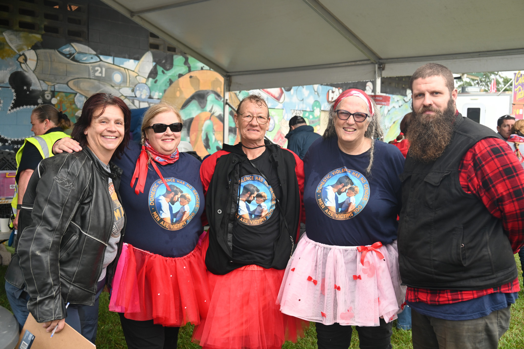 Megan, Ned, Sandy, Julie and Rob from DV Has No Gender group.