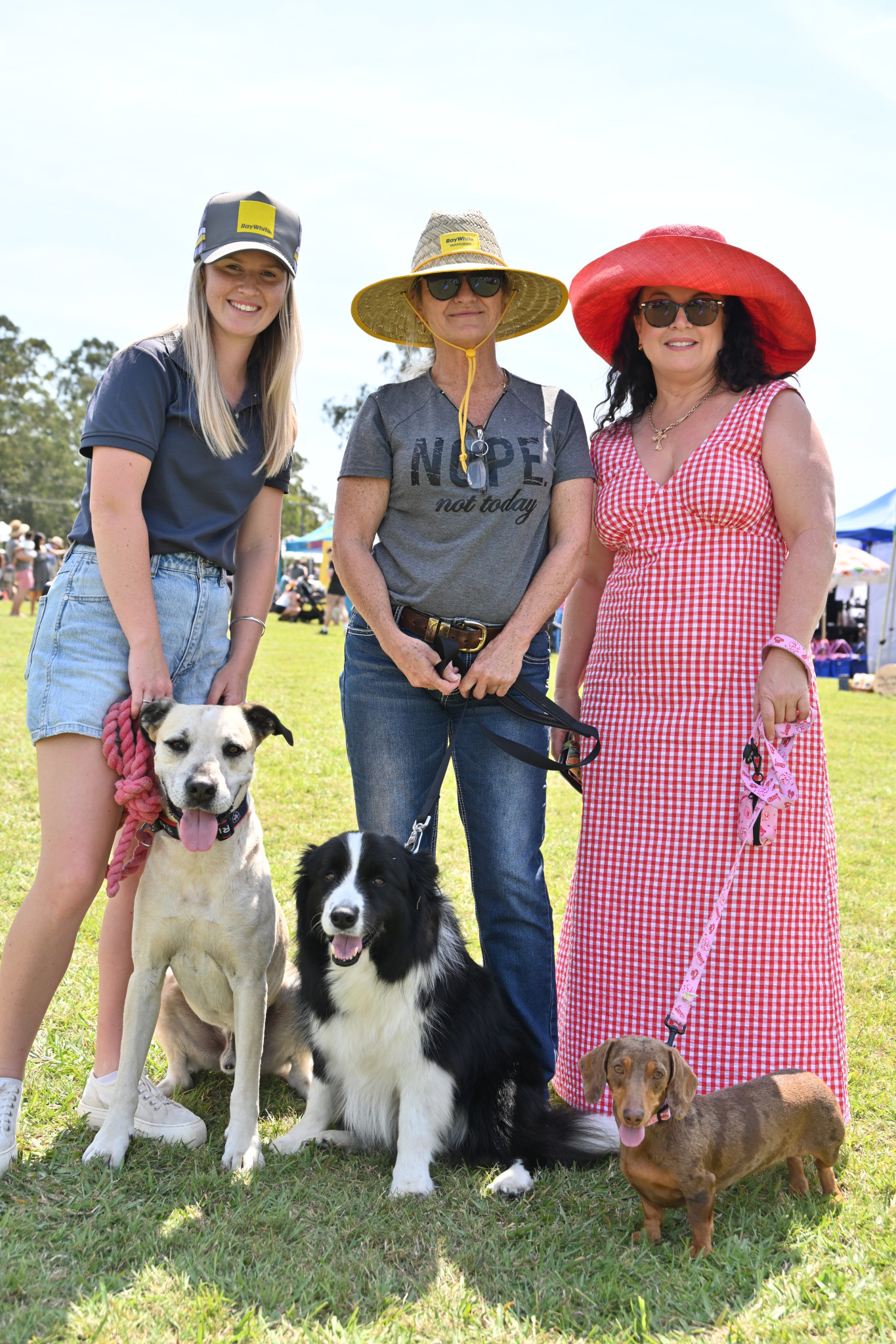 Sue, Sophie and Erika from Ray White Wamuran. Photo: Marina Gomide.