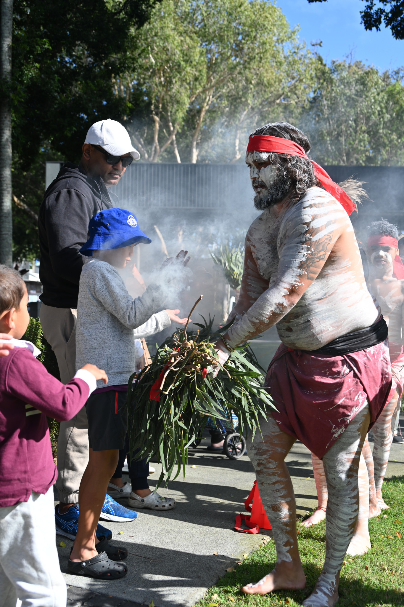 Smoking ceremony to cleanse the soul.