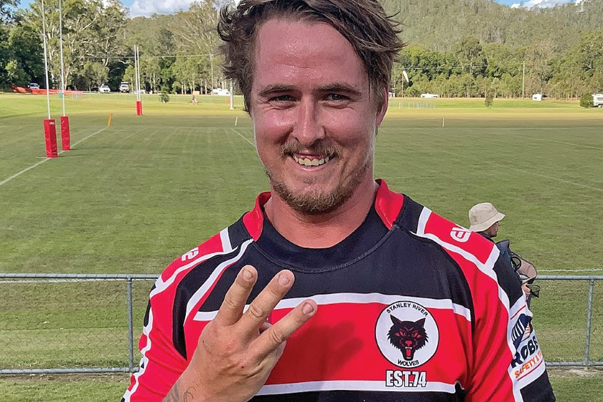 Lance Ainsworth bagged three tries for the Stanley River Wolves reserve graders in their comprehensive victory on Kilcoy soil last Saturday.