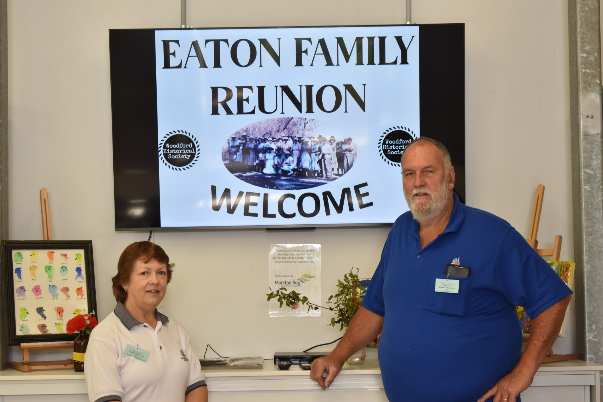 Helen and Phil Eaton at the Eaton family reunion.