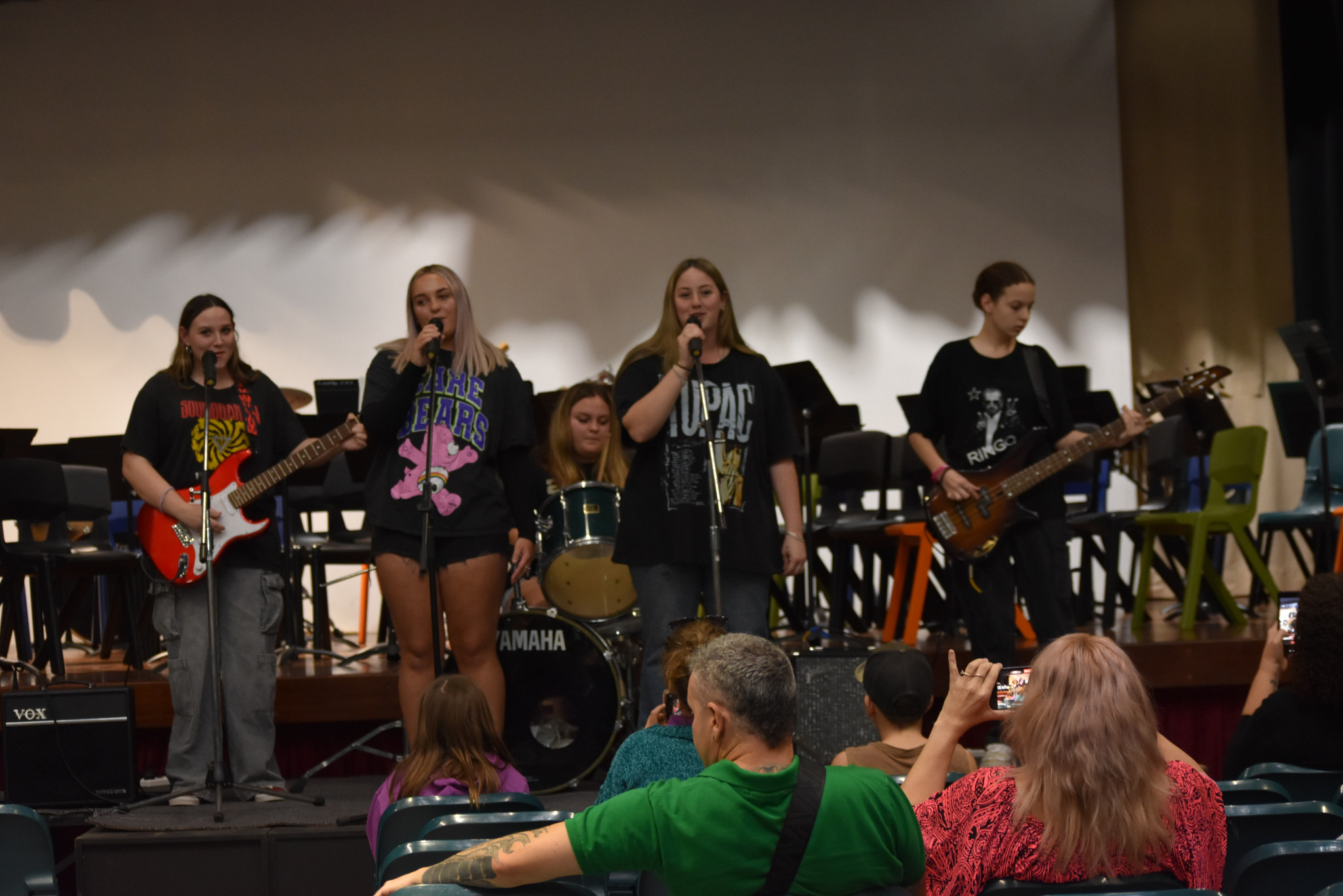 TSHS rock band won the Rock Band trophy for performing ‘Smells Like Teen Spirit’.