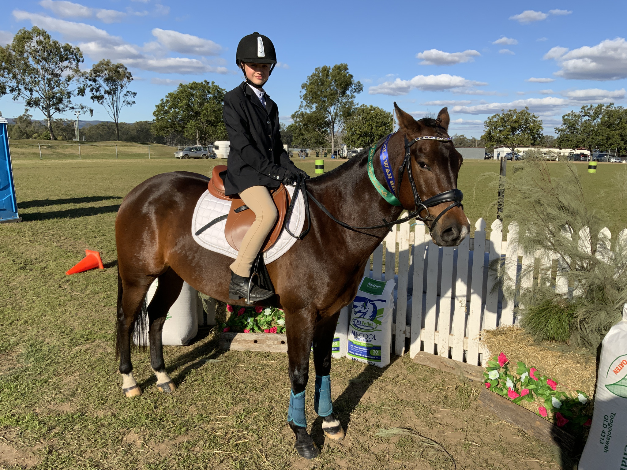 Calinda Bacchi won reserve senior child rider.