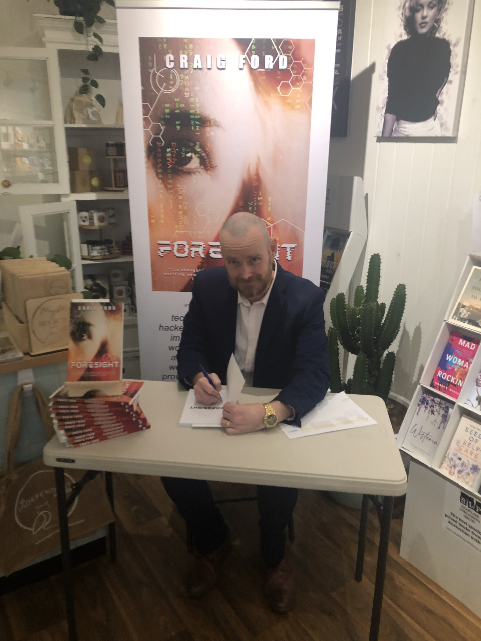 Book signing.