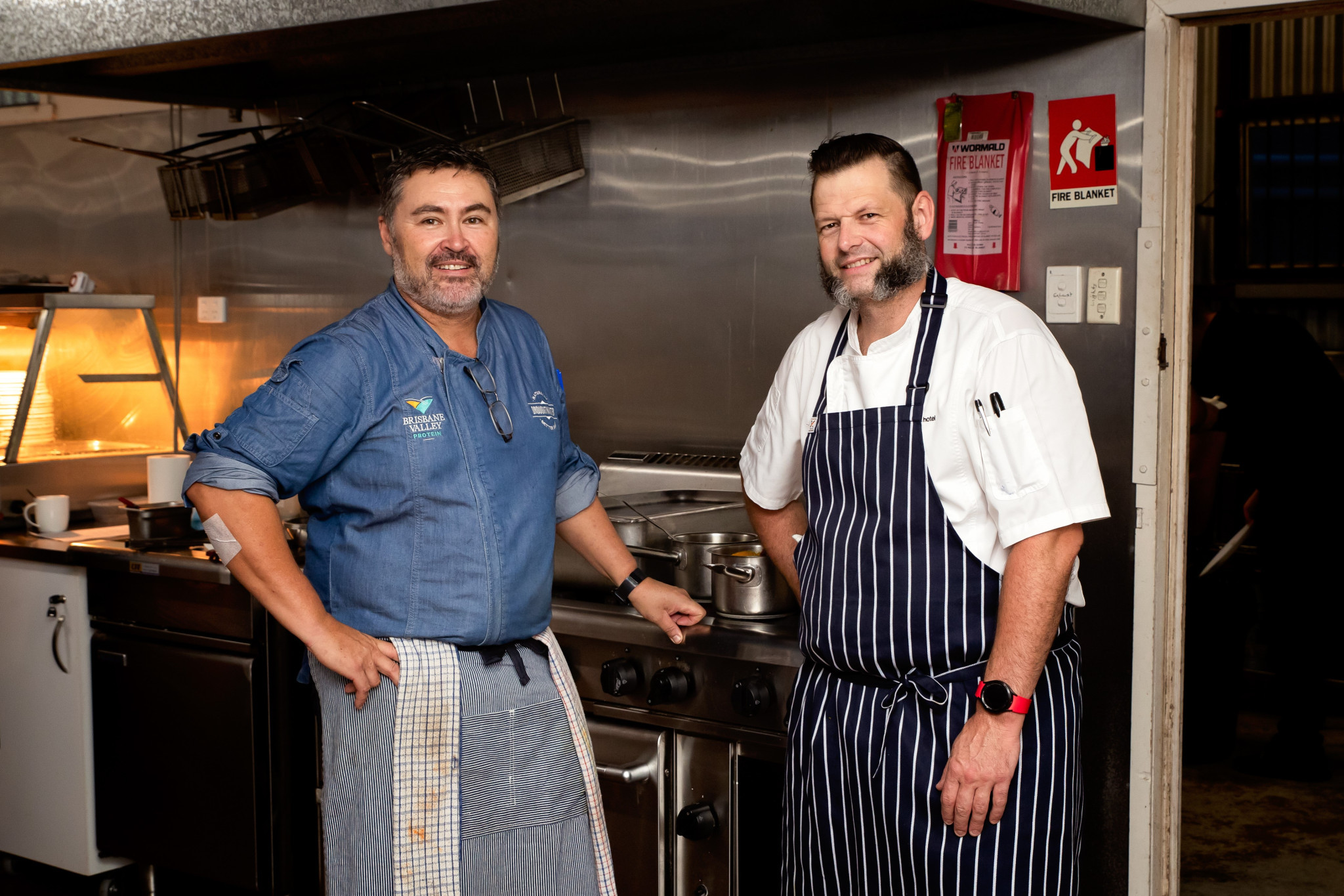 Jason Peppler and Matthew Wallace cooked a five-course meal. Photo credit L.M.Broderick Photography.