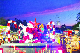 Santa was spreading the cheer at the Kilcoy Christmas Carnival on December 2.