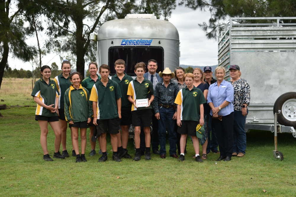Toogoolawah State High School has been thrilled to receive a horse float and trailer, courtesy of the former Izaac Brindley Association.