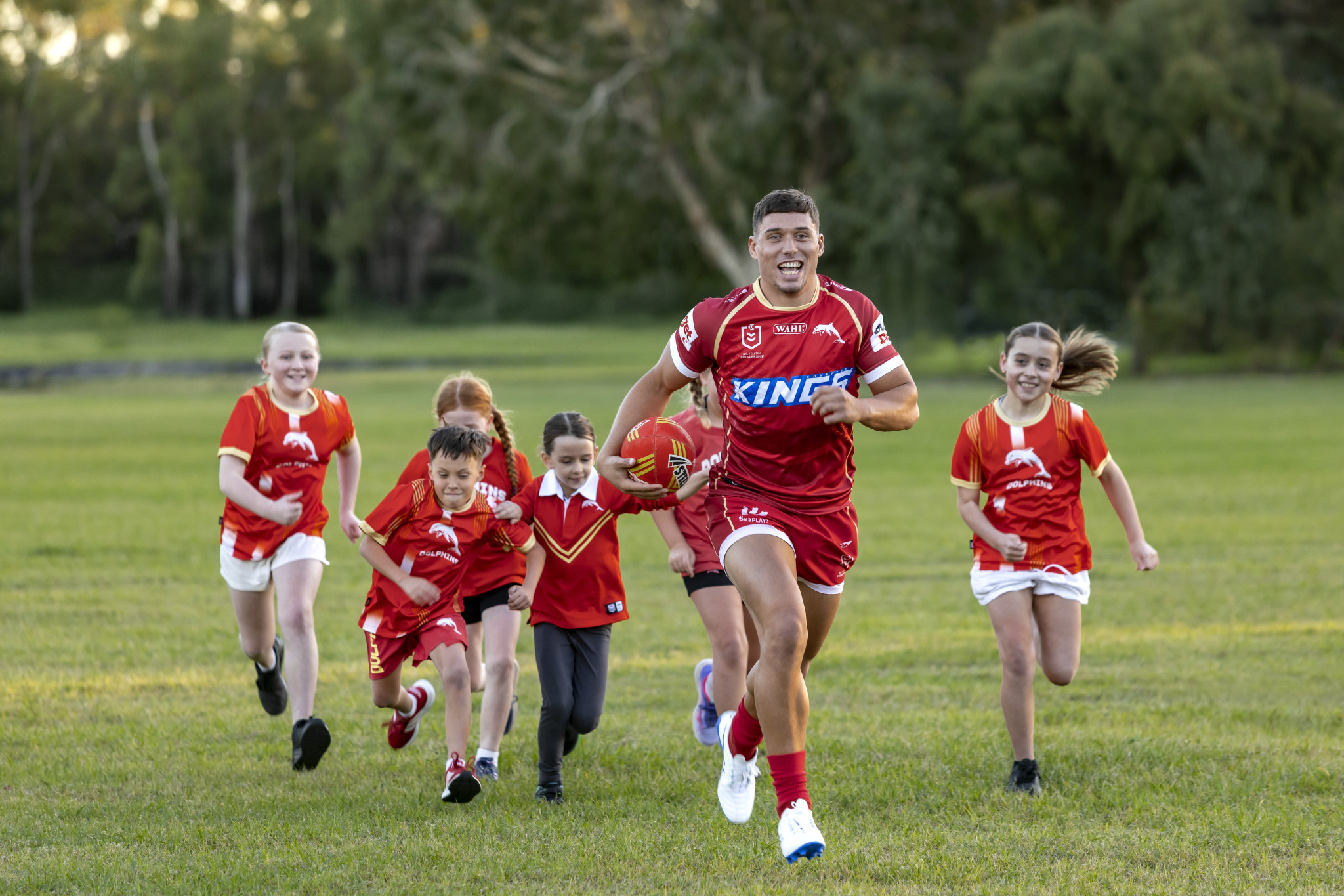 Park footy fun. Photos: Moreton Bay Council.