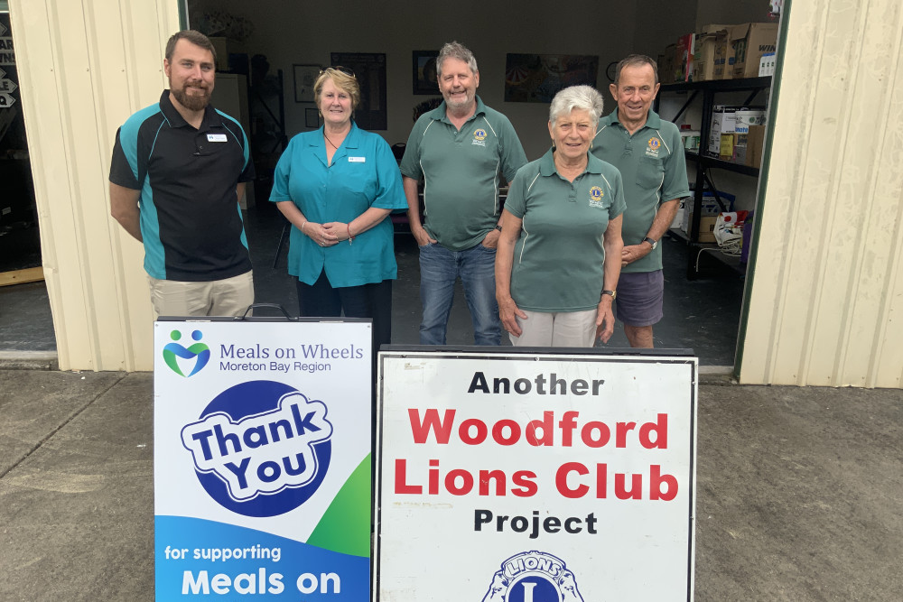 Brodie Taplin, Wendy Smith, David Kearns, Ruby Gregory and Derrick Sutton are looking forward to upcoming changes for Meals on Wheels services in Woodford.