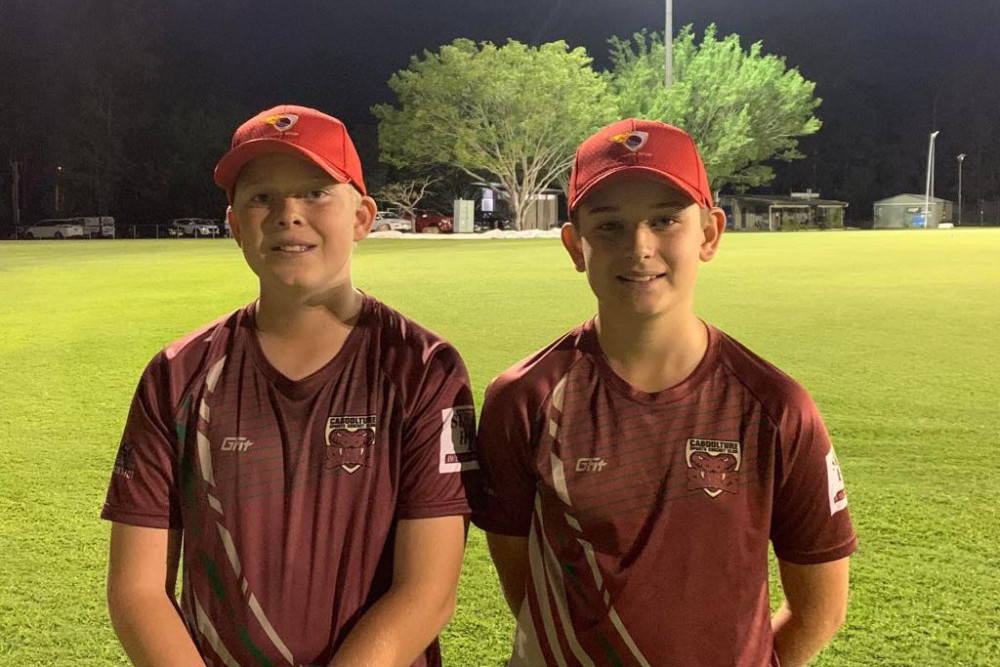 Caboolture’s Emery McGrath and Harry Smith are ready to line up for the Sunshine Coast in representative cricket.