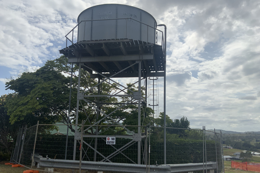 The unused water tower in Kennedy Street in Kilcoy will be removed shortly, after concerns from local residents were taken on board.