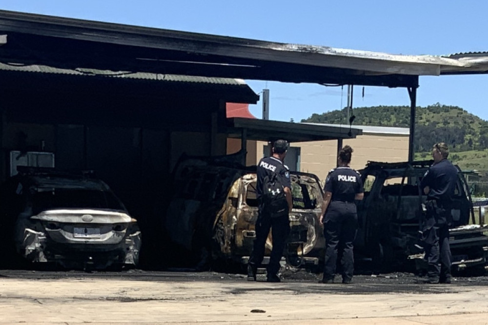 Lowood man charged over burnt vehicles at police station - feature photo