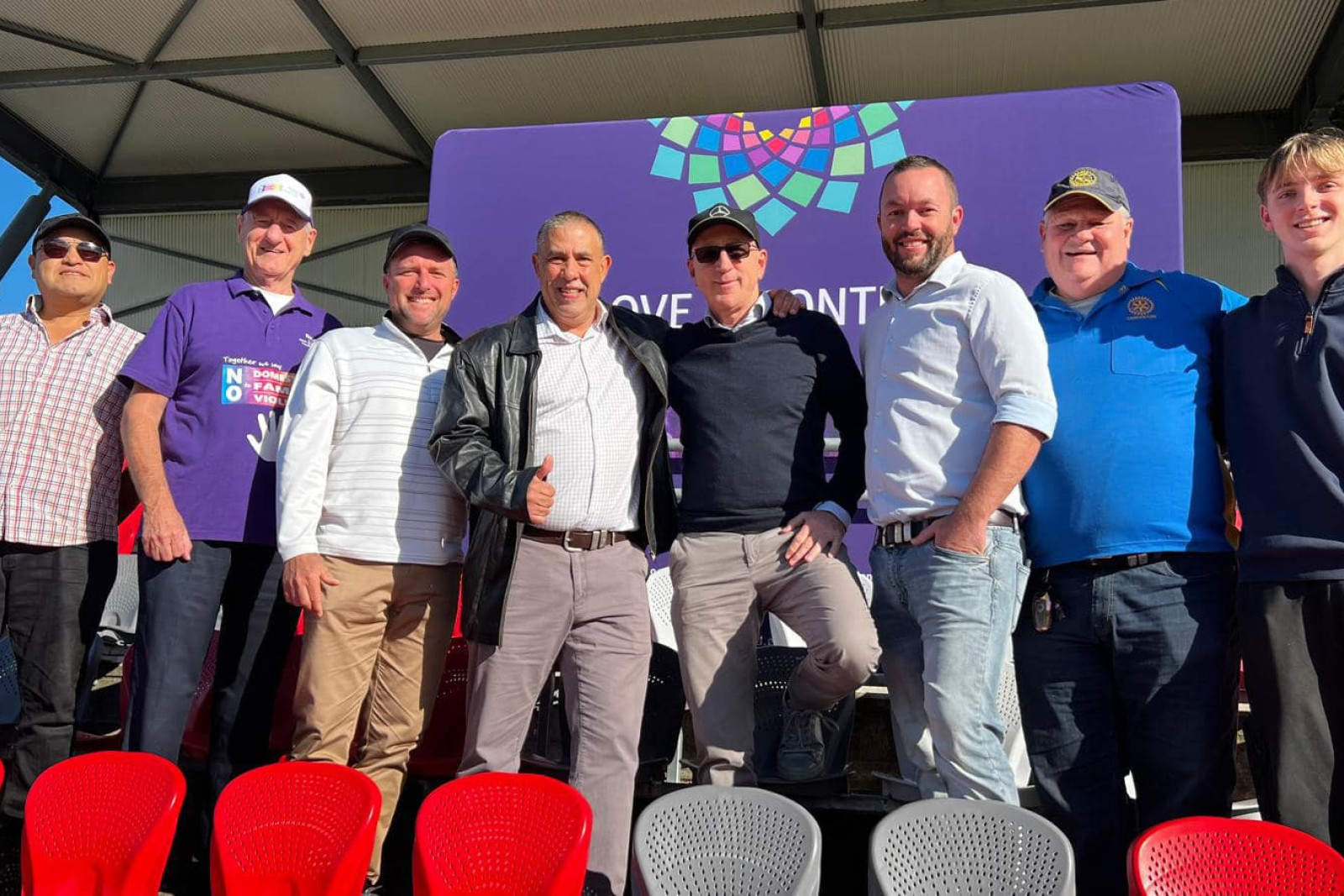 Terry Young MP and Councillor Tony Latter with other attendees at 2024 rally. Photos supplied.