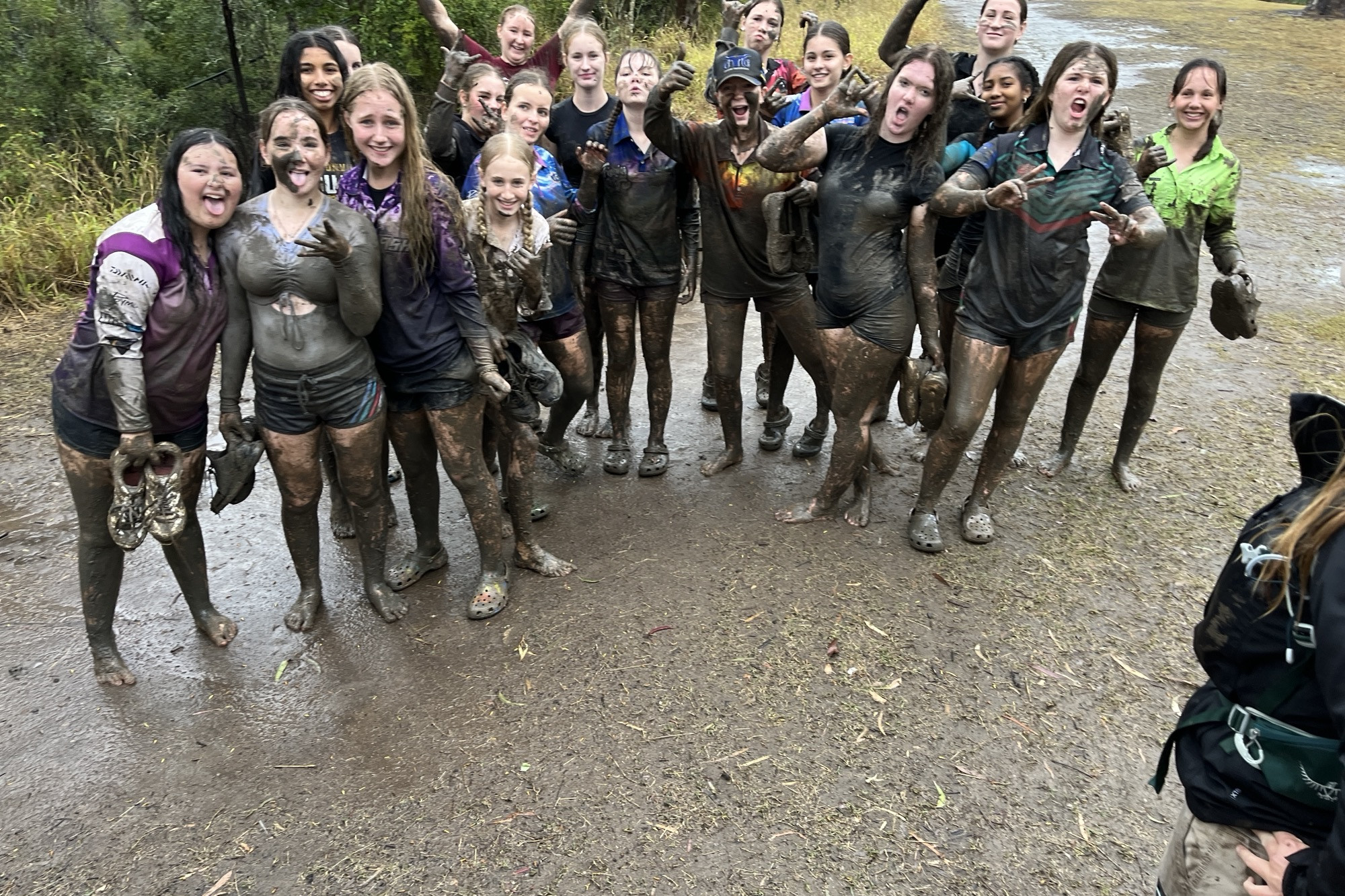 Braving rain and mud - feature photo