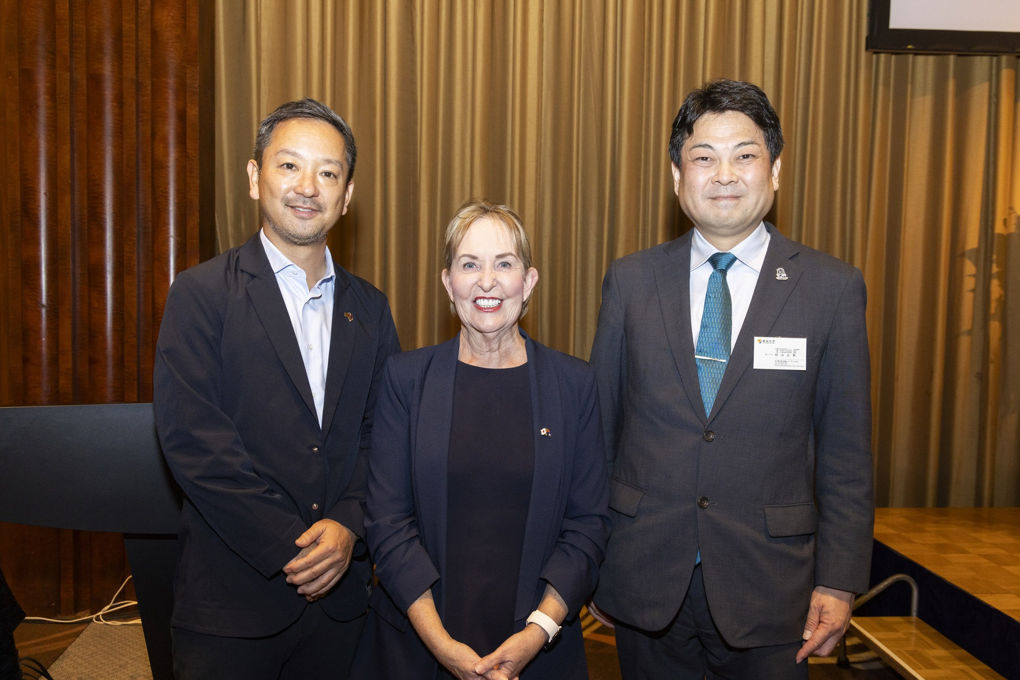 Minister for Finance, Trade, Employment and Training Ros Bates with representatives.