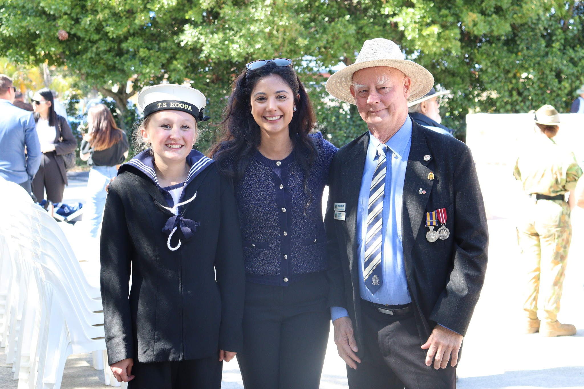 Ariana Doolan at Bribie Island service. Photo: Facebook