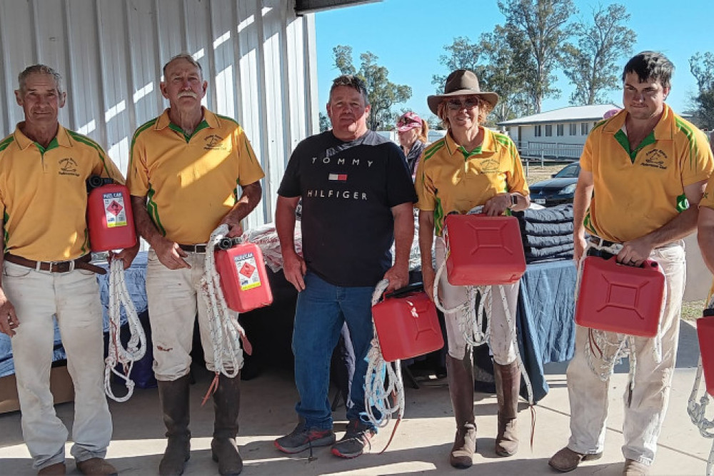 The Stanley Rivers polocrosse line-up of John Donovan, Clay Colless, Allan Bartlem (from Rockhampton), Julie Stephensen, John Colless and Selena Stevens won the C grade division at the Tansey event.