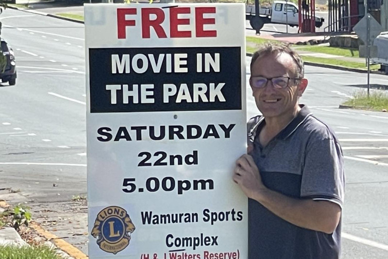 Adrian Raedel is looking forward to this Saturday’s movie night in Wamuran.