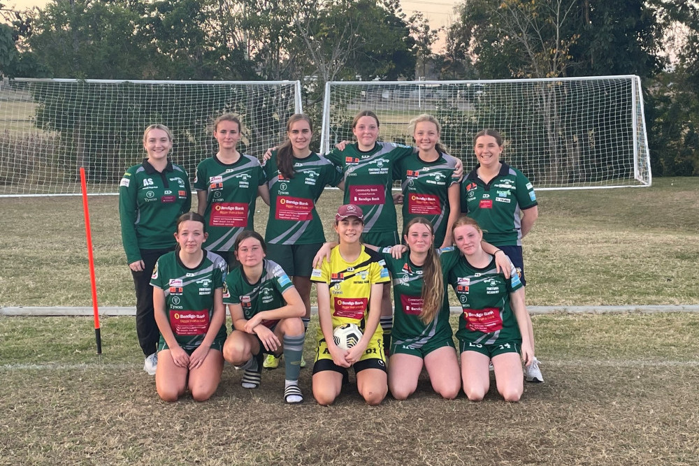 The Lowood State High School Open Girls soccer team won its grand final in the CISSSA competition.
