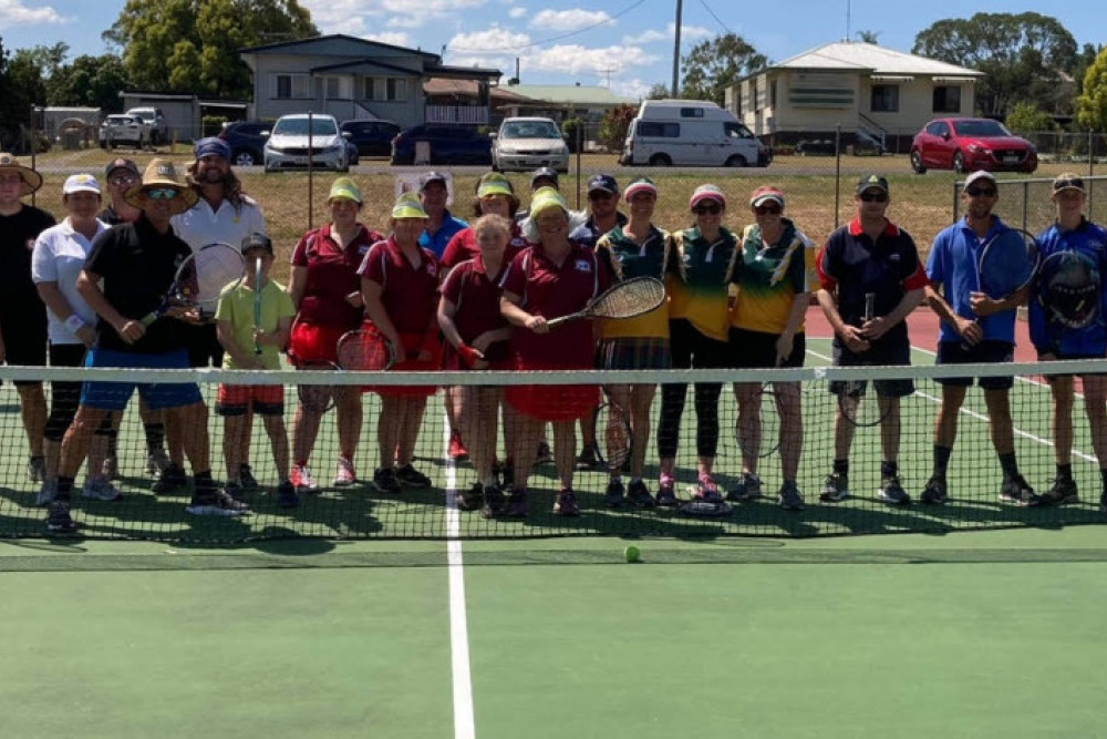 A strong turnout for the Kilcoy Tennis Club's Business Tennis Como