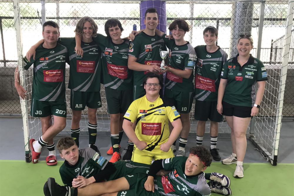 Lowood’s U16 boys futsal team came second in the Silver Cup, at the Calvary Cup competition.