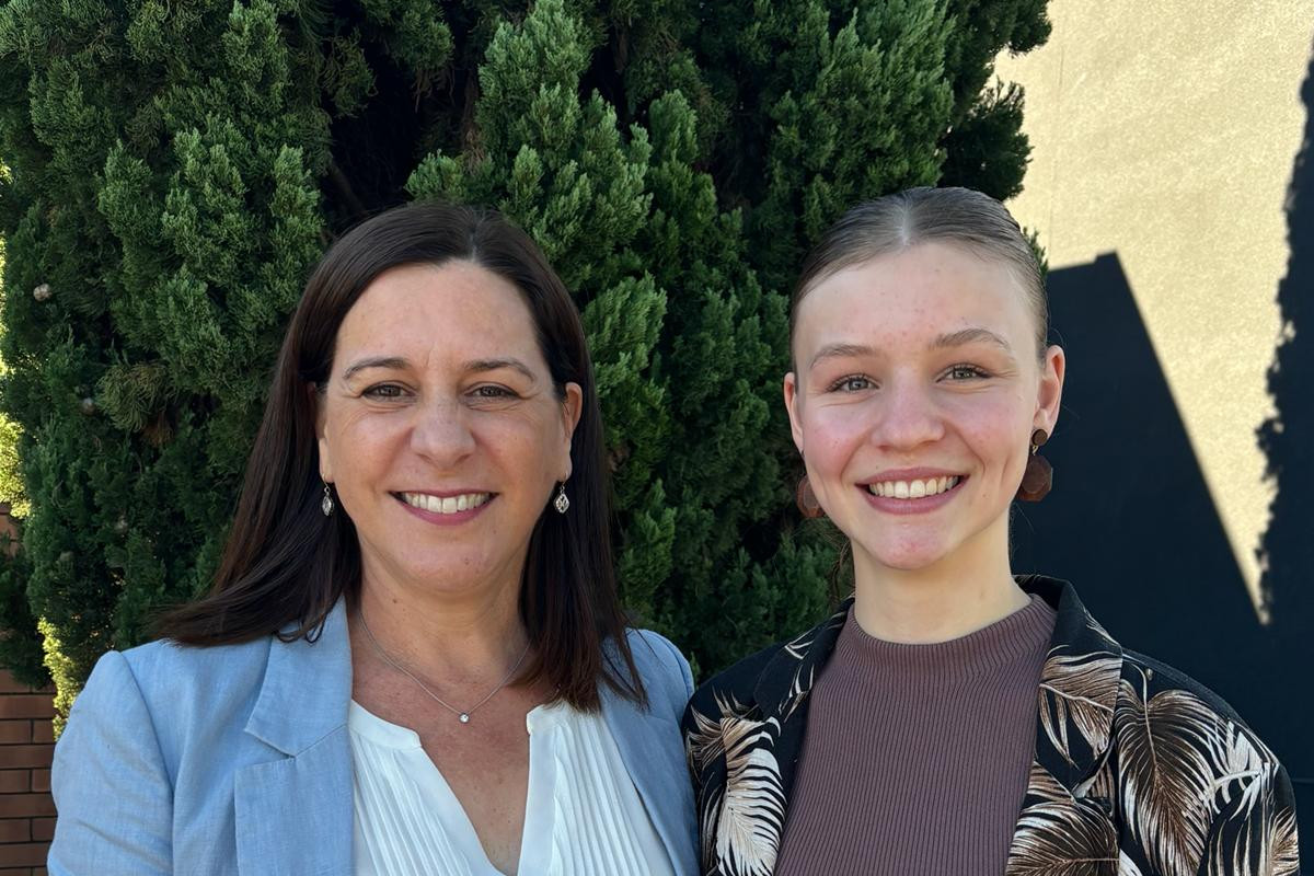 Deb Frecklington MP with 2024 Nanango Youth Member.