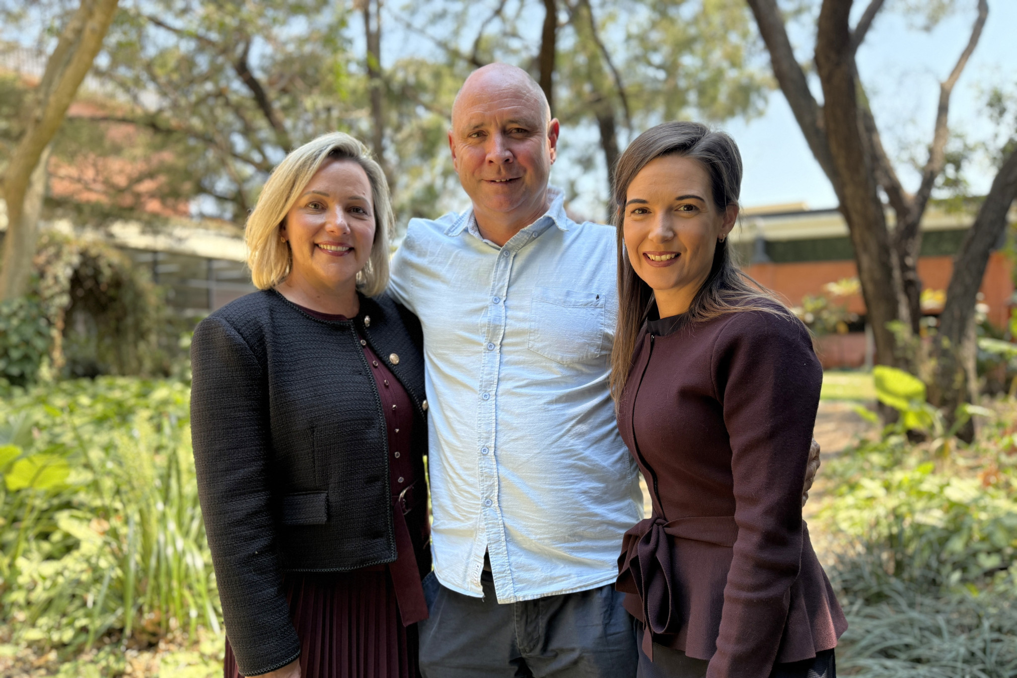 Deputy Mayor Councillor Jodie Shipway (Division 4), Steve Zmuda and Councillor Brooke Savige (Division 1).