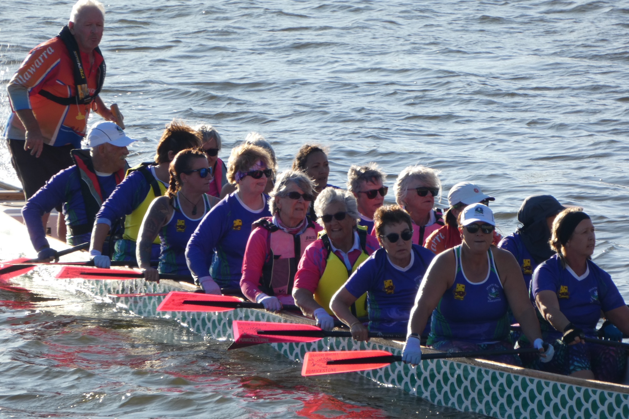 Dragon Boat Pumicestone has come along in leaps and bounds this year, and is eager for more members to join as the club relocates.