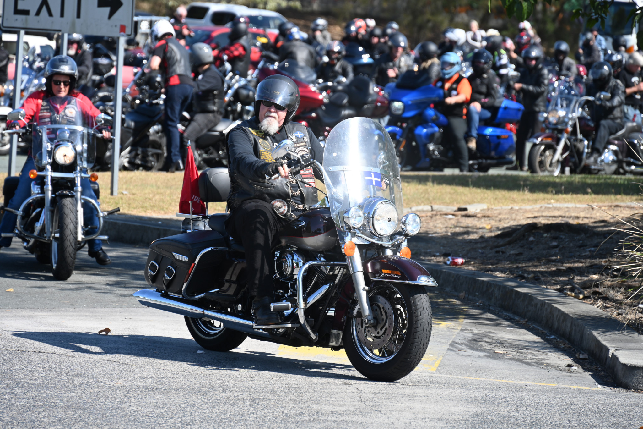 Bikers rev big for Red - feature photo
