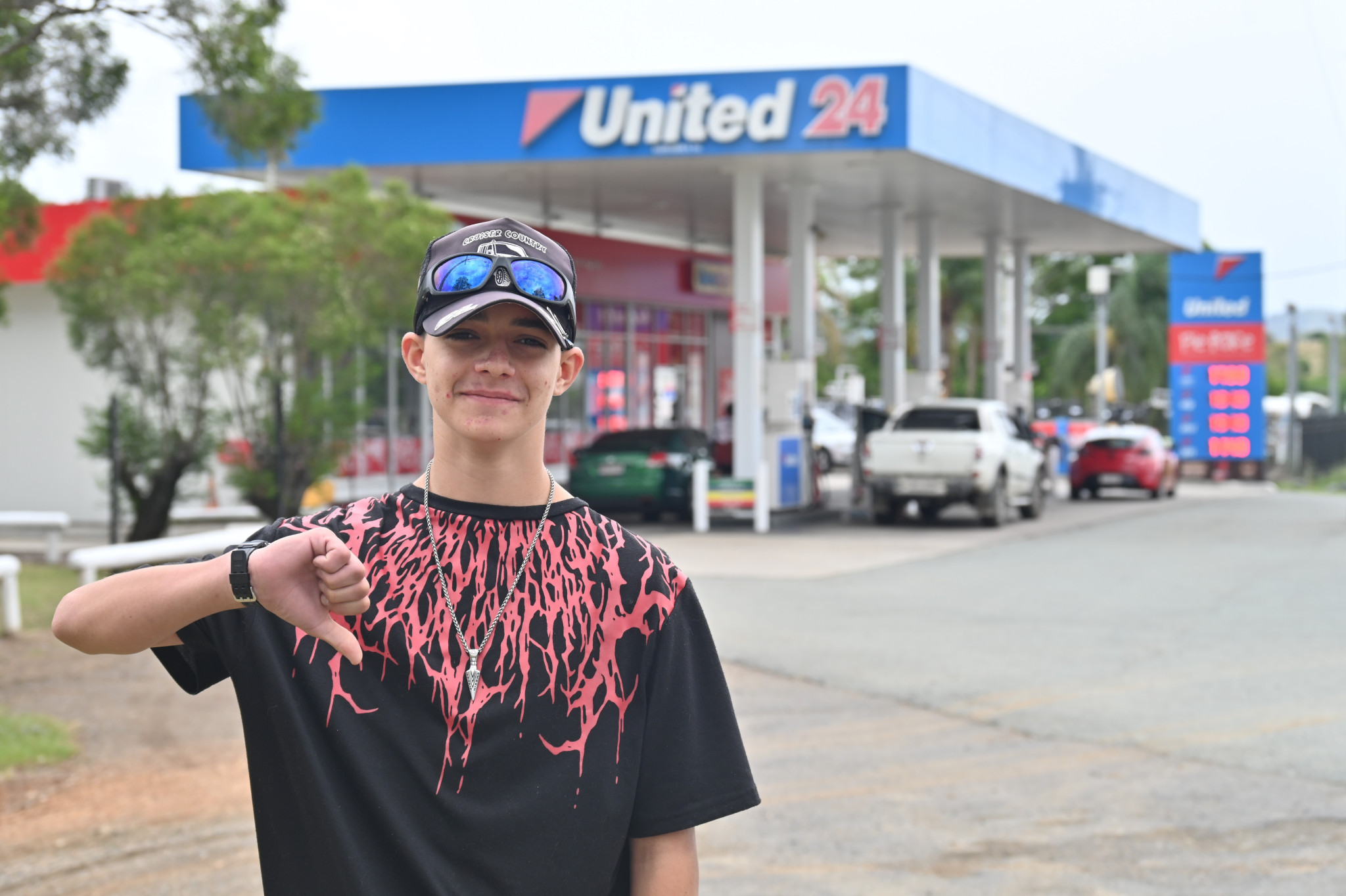 Seth Evans in front of United Kilcoy.