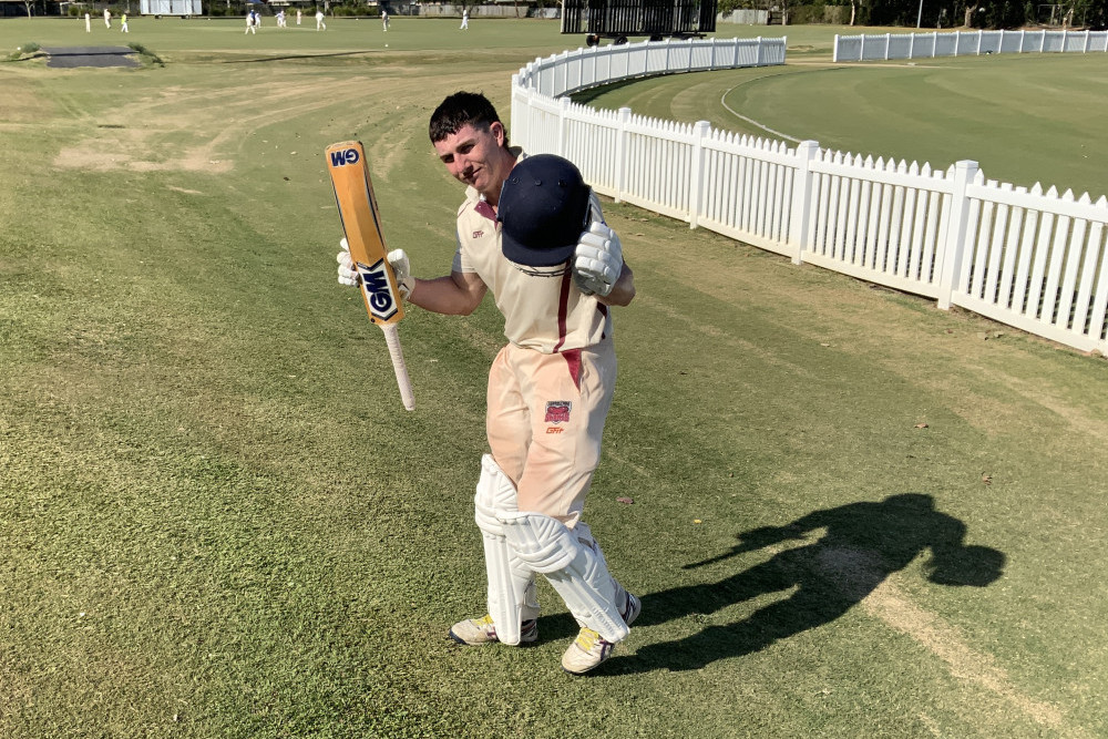 Jackson Mills scored a fast century for Caboolture against Nambour in Div 1 cricket.