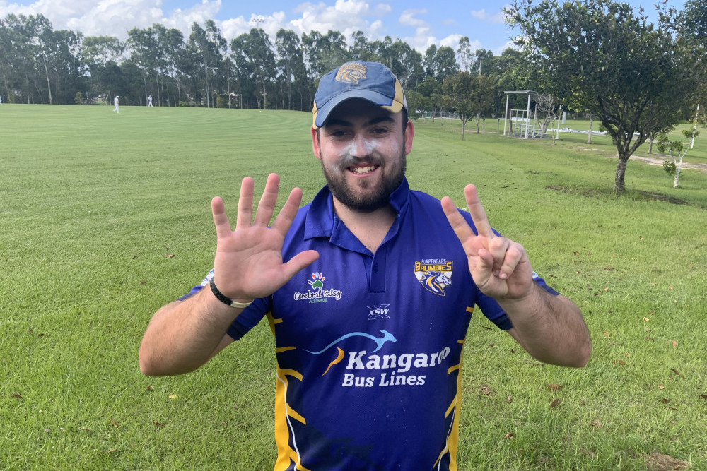 Magnificent seven: Marley Helliwell took seven wickets as Burpengary trounced Maleny in Division 3 cricket last Saturday.
