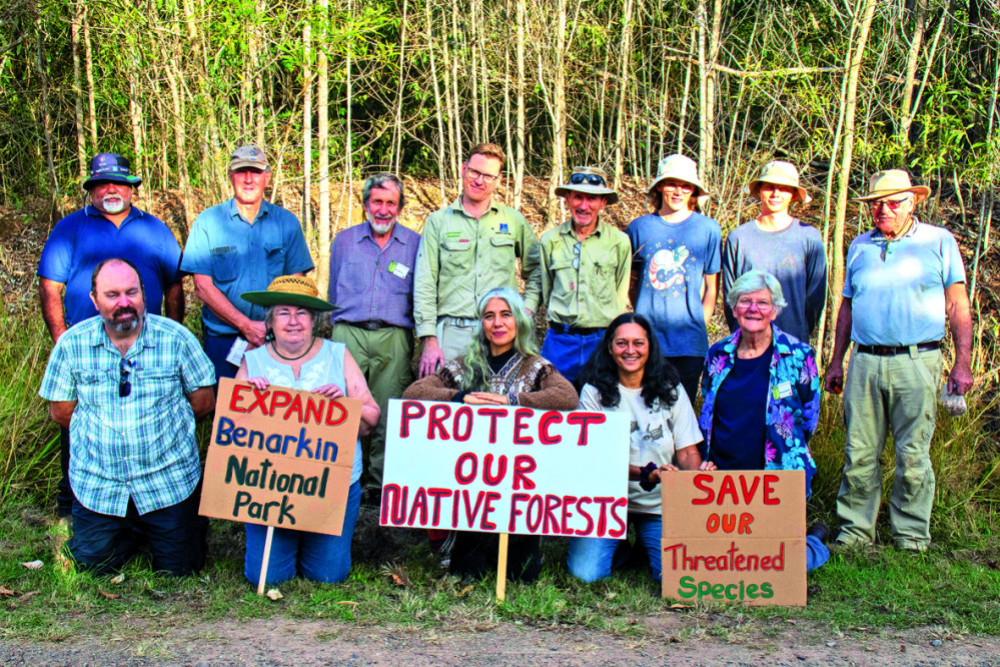 Conservationists at the Benarkin State Forest BioBlitz on Saturday, June 3.