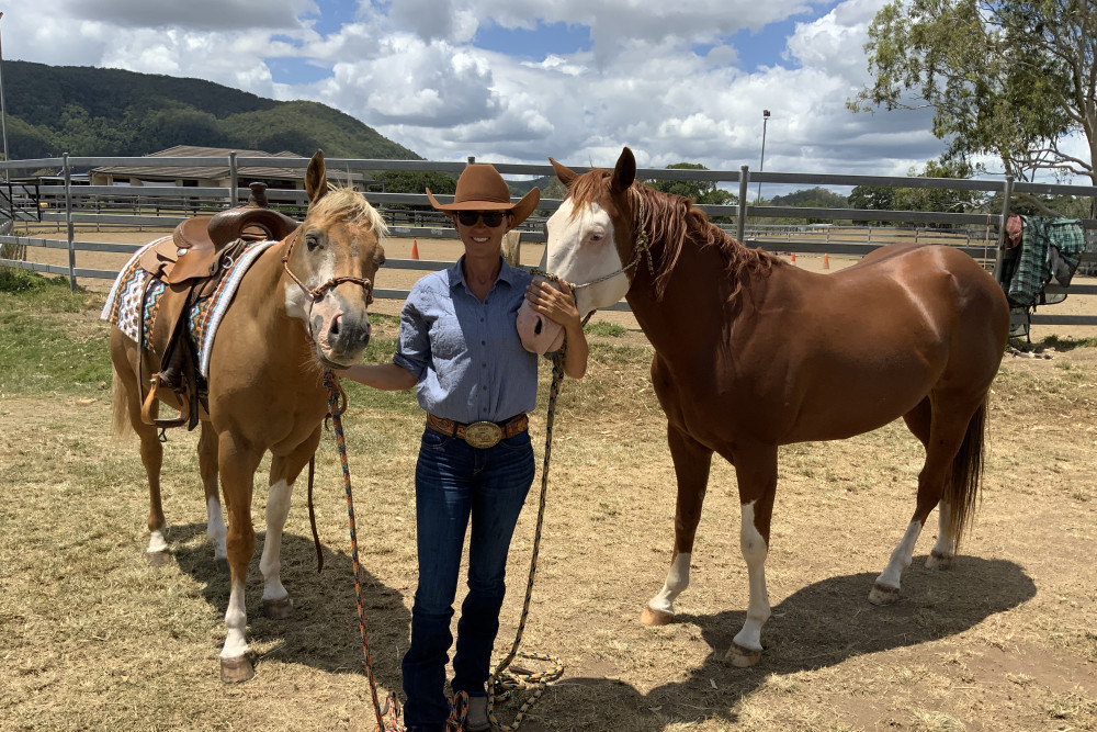 Neurum rider Naomi Lee is weighing up whether to choose Flash (left) or Red (right) as she prepares to compete in Australia’s Greatest Horsewoman Competition.