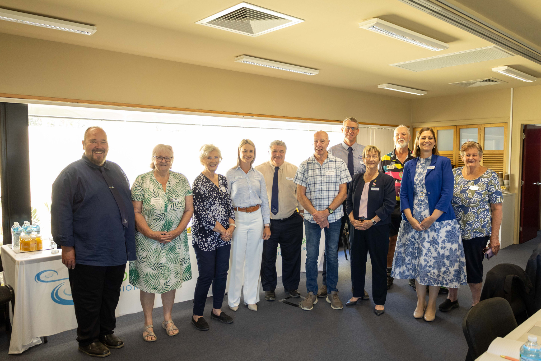 Somerset Councillors with community representatives. Photos supplied.