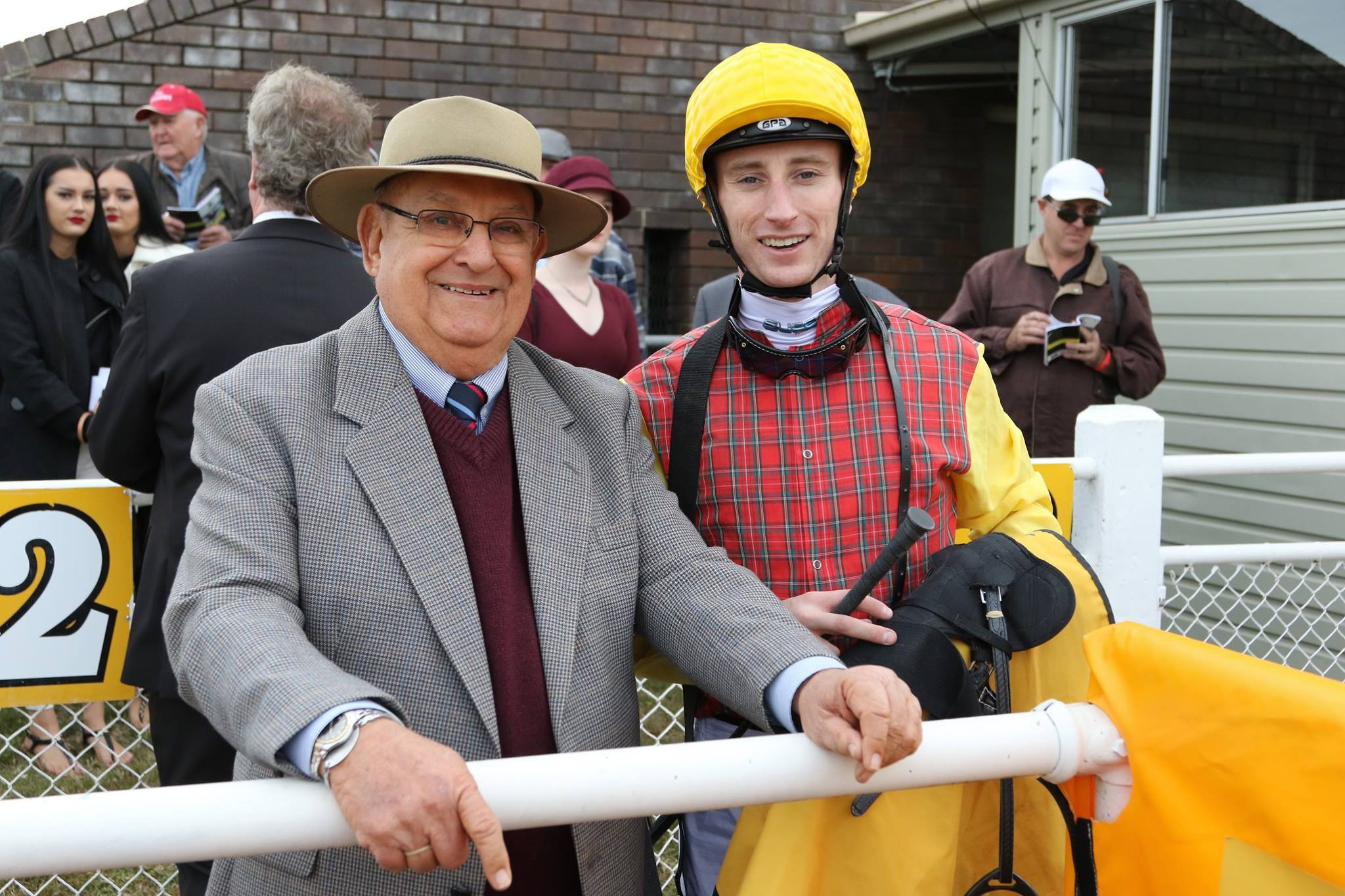 Con Searle and jockey Luke Dittman.