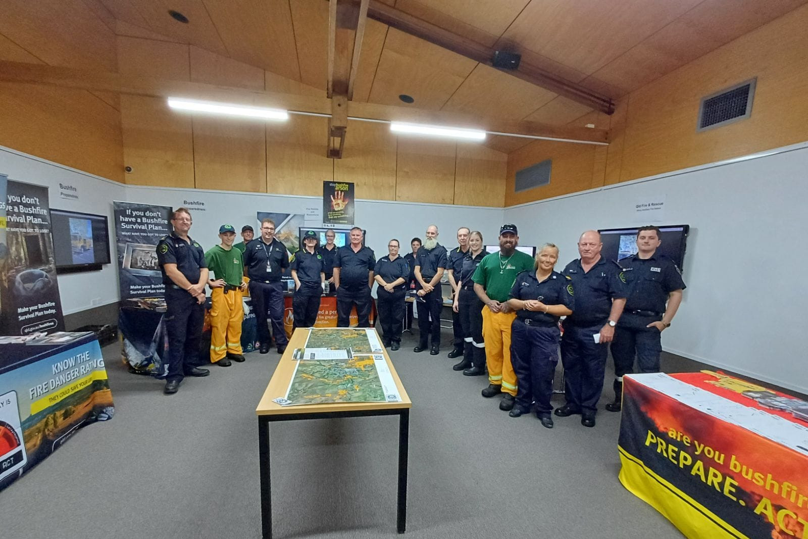 Stanley River Rural Fire Brigade Group volunteers and local Auxiliary Fire & Rescue members.