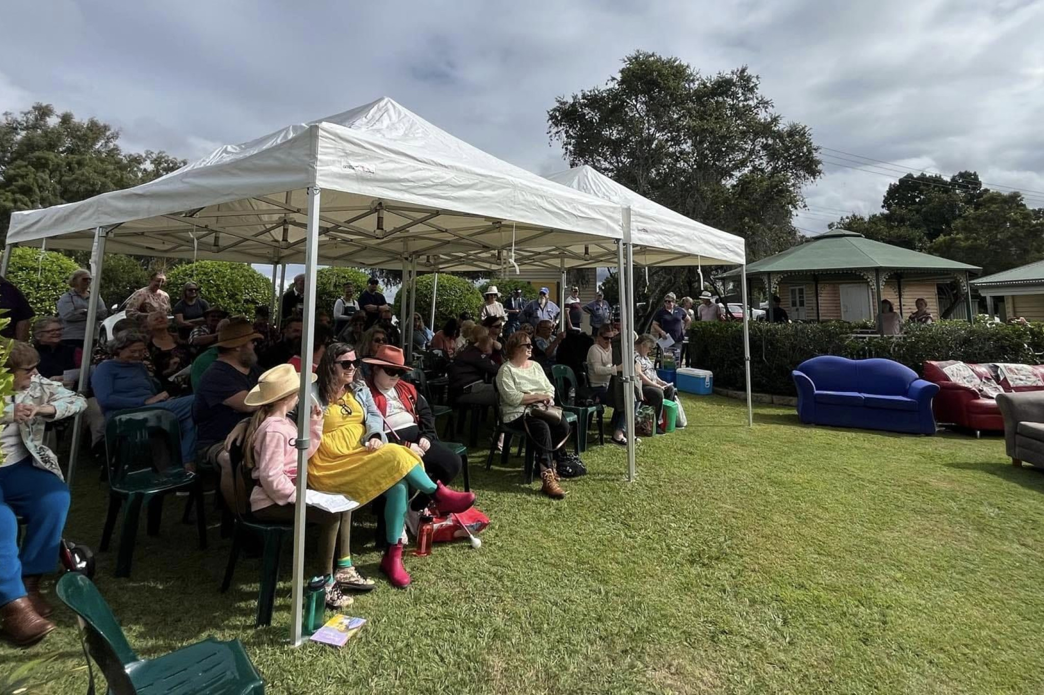 A cloudy but fine day unfolded for the Kilcoy Hospital Auxiliary Fete. Photo credit: Denise Modistach.