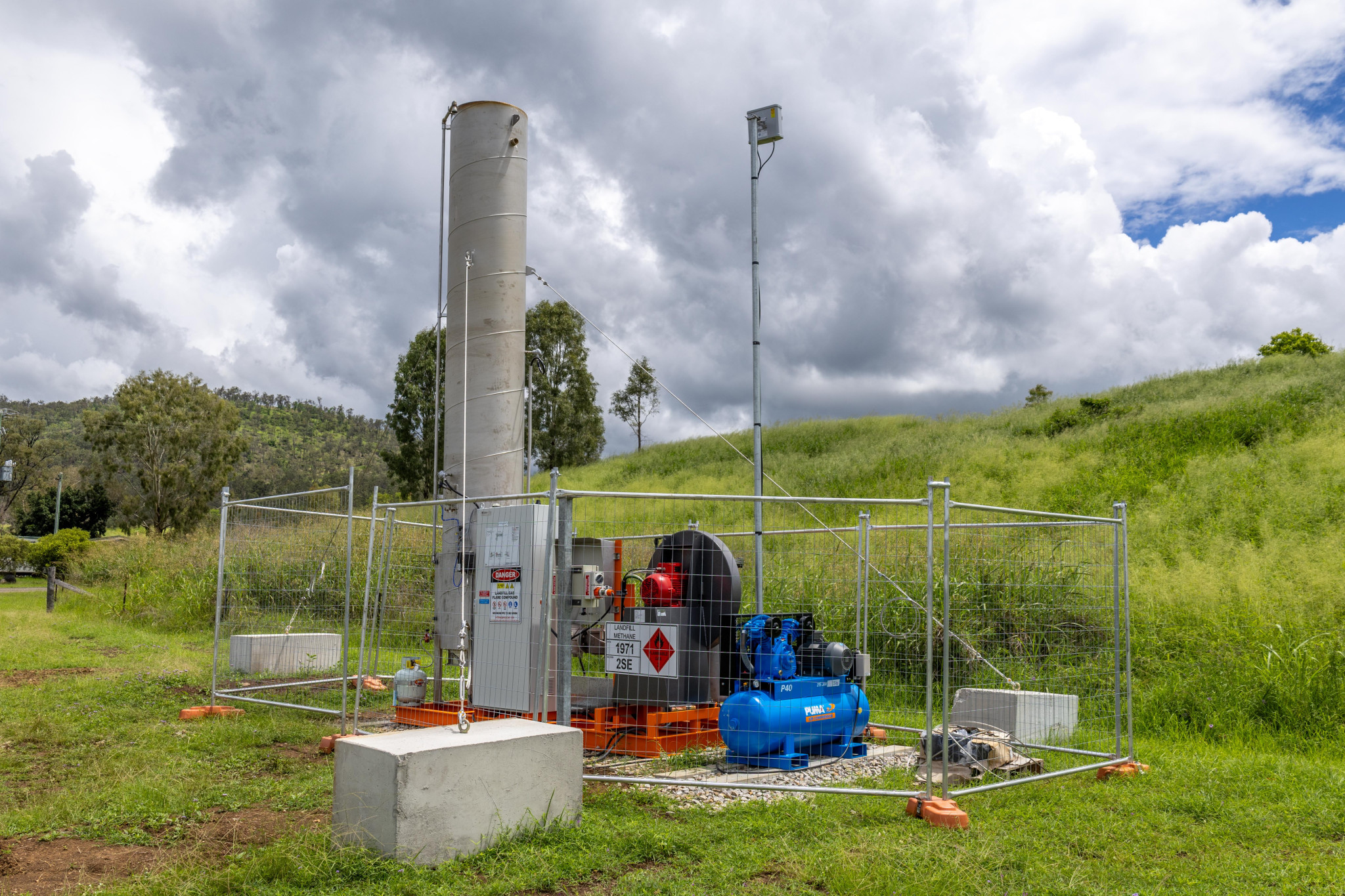 Extraction well in Esk.