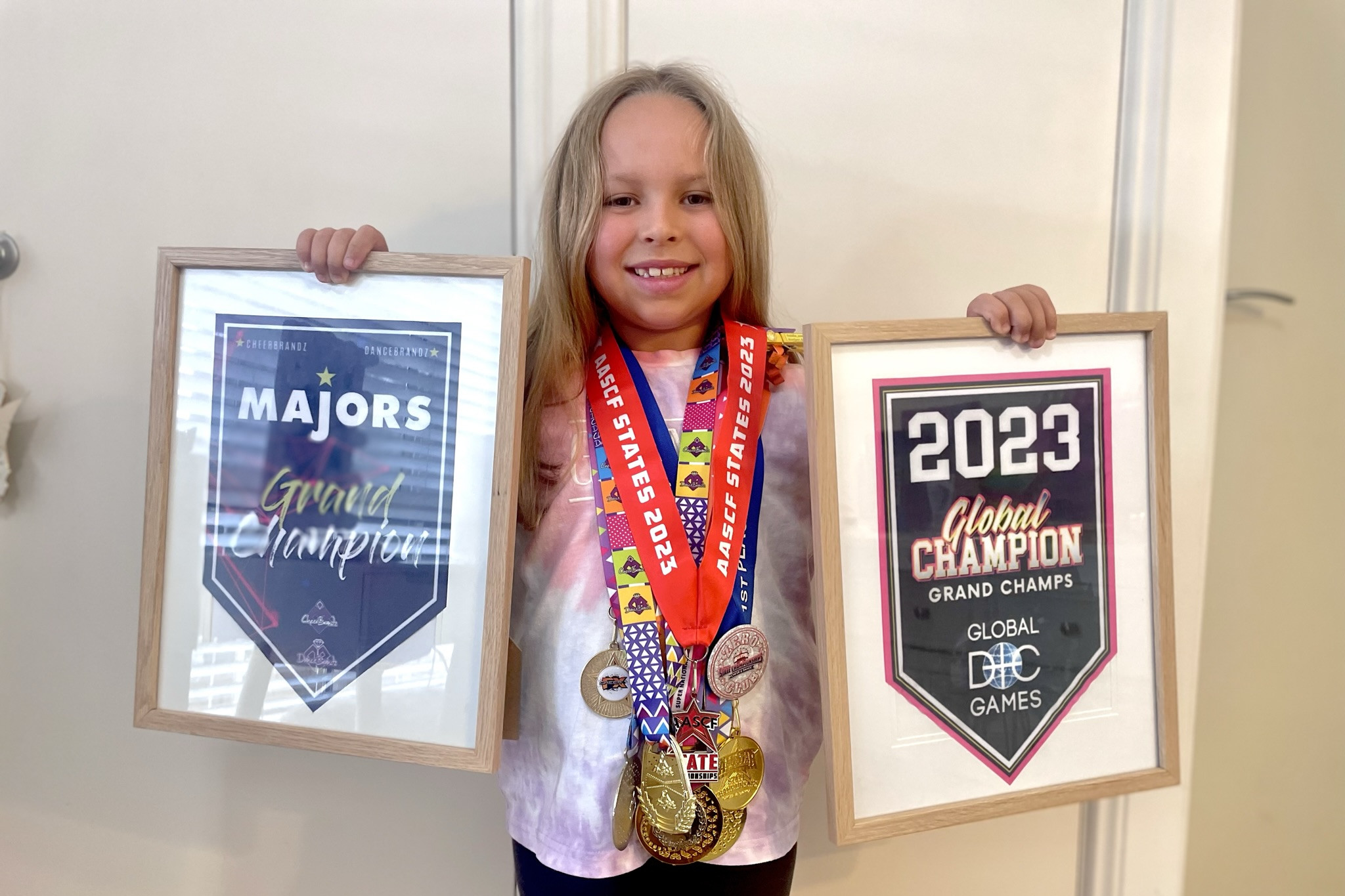 Matilda Karipa is thriving on competitive cheerleading.