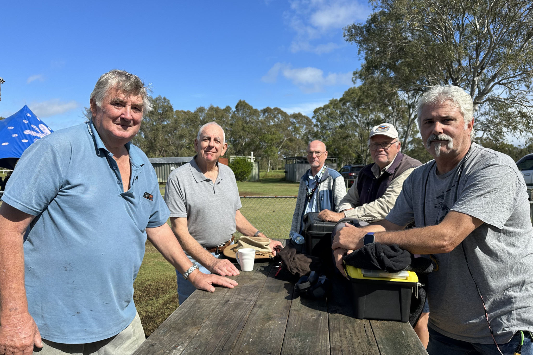 SAAMBR members Warner, John, Bob, Bob and Bill.