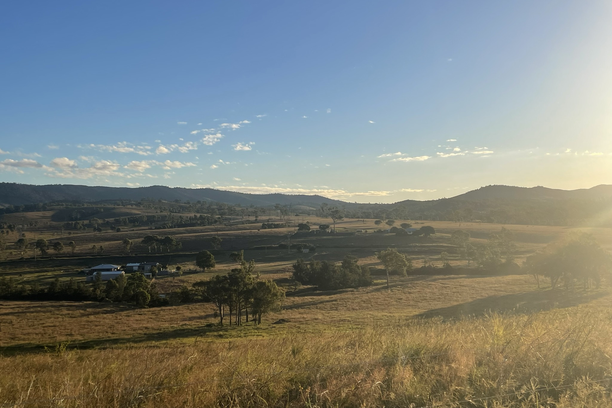 The view from property which overlooks which overlooks proposed site.